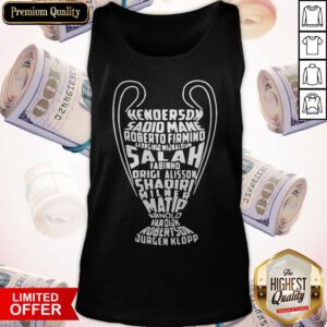 Henderson Sadio Mane Roberto Firmino Salah Fabinho Origi Alisson Shaqiri Milner Tank Top