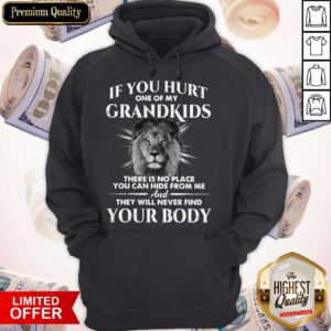 If You Hurt One Of My Grandkids There Is No Place You Can Hide From Me And They Will Never Find Your Body Hoodie