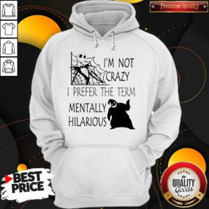 Jack Skellington And Oogie Boogie I’m Not Crazy I Prefer The Term Mentally Hilarious Hoodie