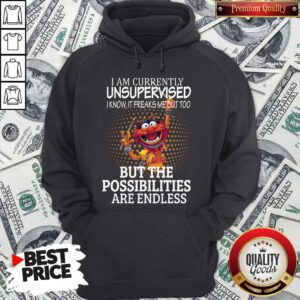 Muppets I Am Currently Unsupervised I Know It Freaks Me Out Too But The Possibilities Are Endless Hoodie