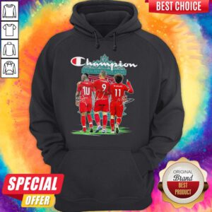 Nice Champion You’ll Never Walk Liverpool Signatures Hoodie