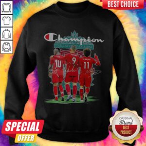 Nice Champion You’ll Never Walk Liverpool Signatures Sweatshirt
