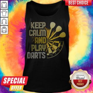Nice Keep Calm And Play Darts Tank Top