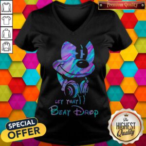 Nice Mickey Mouse Let That Beat Drop V-neck