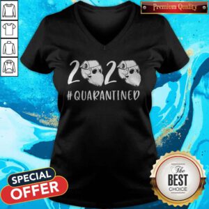 Nice Skull Toilet Paper 2020 Quarantined V-neck