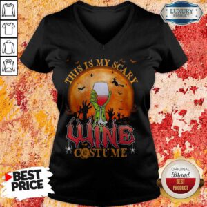 Nice This Is My Scary Wine Costume Halloween V-neck