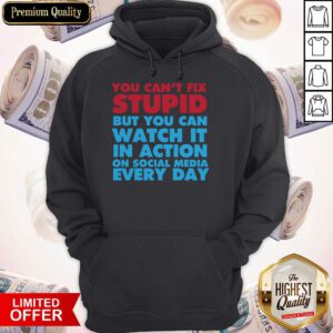 Official You Can't Fix Stupid Hoodie