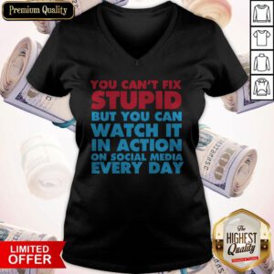 Official You Can't Fix Stupid V-neck