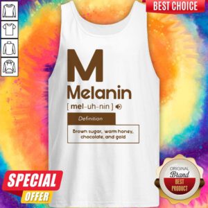 Premium M Melanin Definition Brown Sugar Warm Honey Chocolate And Gold Tank Top