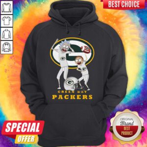 Premium Rick And Morty Green Bay Packers Hoodie