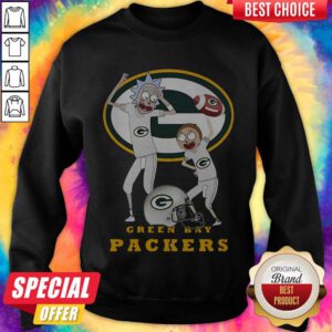 Premium Rick And Morty Green Bay Packers Sweatshirt