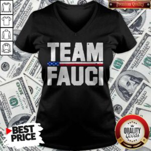 Premium Team Fauci American Flag V-neck
