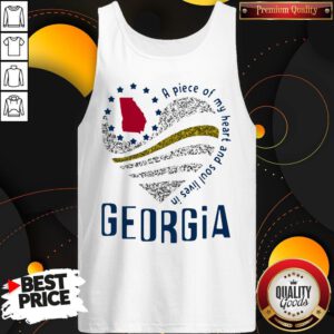 Pretty A Piece Of My Heart And Soul Lives In Georgia Map Tank Top