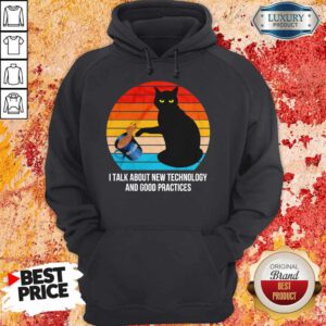 Pretty Cat My Code I Talk About New Technology And Good Practices Vintage Hoodie
