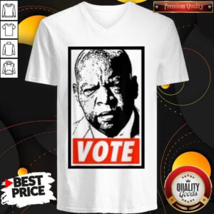 Pretty Details about John Lewis Vote V-neck
