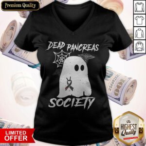Pretty Ghost Dead Pancreas Society Nurse V-neck