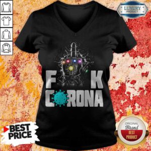 Pretty Infinity Gauntlet Fuck Corona V-neck