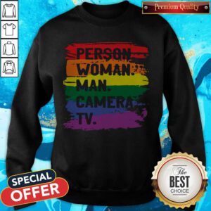 Pretty Person Woman Man Camera Tv Classic Sweatshirt