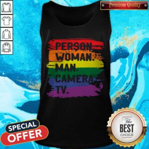 Pretty Person Woman Man Camera Tv Classic Tank Top