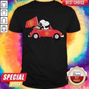 Pretty Snoopy Drive Manchester United Shirt