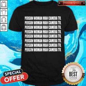 Pretty United States Person Woman Man Camera TV Shirt