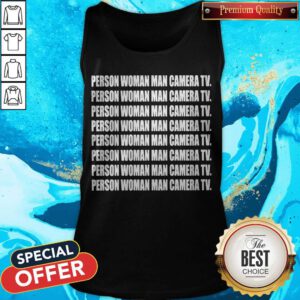 Pretty United States Person Woman Man Camera TV Tank Top
