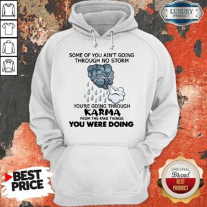 Some Of You Ain’t Going Through No Storm You’re Going Through Karma From The Fake Things You Were Doing Hoodie