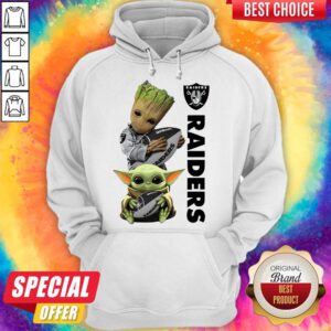 Top Baby Groot Ansda Hug Oakland Raiders Hoodie