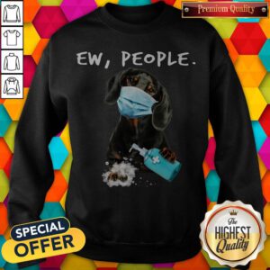Top Dachshund Face Mark Ew People Sweatshirt