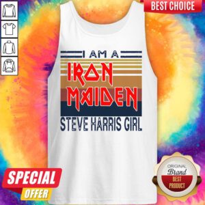 Top I Am A Iron Maiden Steve Harris Girl Vintage Retro Tank Top