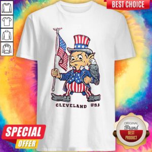Top Independence Day Flag Eagles Cleveland USA Shirt