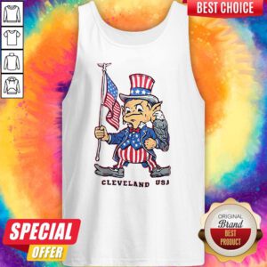 Top Independence Day Flag Eagles Cleveland USA Tank Top