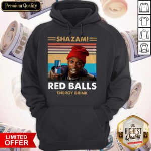 Top Shazam Red Balls Energy Drink Vintage Hoodie