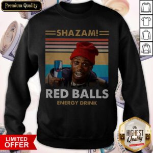 Top Shazam Red Balls Energy Drink Vintage Sweatshirt