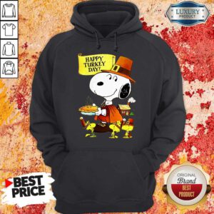 Top Snoopy And Woodstocks Happy Turkey Day Hoodie