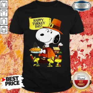Top Snoopy And Woodstocks Happy Turkey Day Shirt