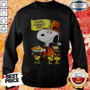 Top Snoopy And Woodstocks Happy Turkey Day Sweatshirt