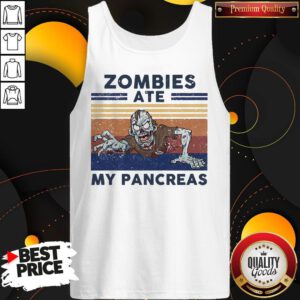 Top Zombies Ate My Pancreas Vintage Tank Top