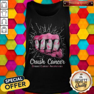 Awesome Crush Cancer Breast Cancer Awareness Tank Top