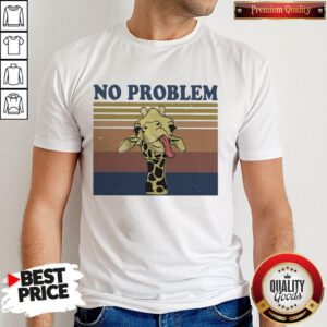 Awesome No Problem Giraffe Funny Vintage Shirt