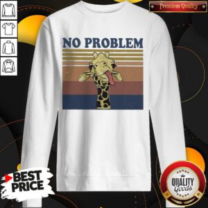 Awesome No Problem Giraffe Funny Vintage Sweatshirt