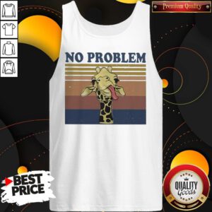 Awesome No Problem Giraffe Funny Vintage Tank Top