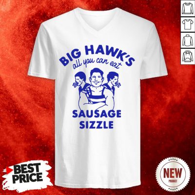 Big Hawks All You Can Eat Sausage Sizzle V-neck