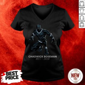 Chadwick Boseman The Black Panther Marvel Film Star Thank You For The Memories V-neck