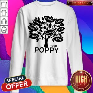 Coolspod Personalized EST 1998 Poppy Tree Sweatshirt