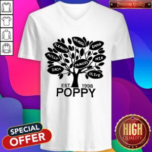 Coolspod Personalized EST 1998 Poppy Tree V-neck