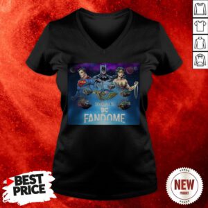 DC Fandome Team Fandome Logo Premium V-neck
