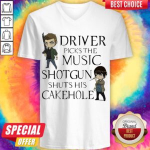 Driver Picks The Music Shotgun Shuts His Cakehole V-neck