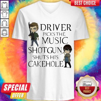 Driver Picks The Music Shotgun Shuts His Cakehole V-neck