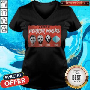 Funny A History Of Horror Masks V-neck